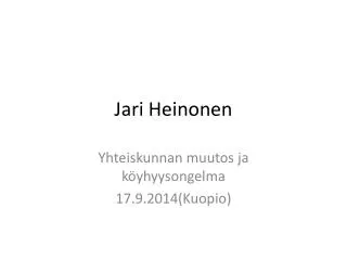 jari heinonen