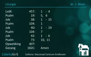 liturgie br j blom