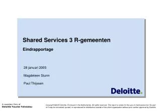 shared services 3 r gemeenten eindrapportage