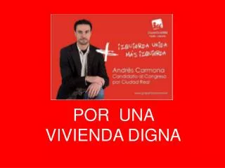 por una vivienda digna