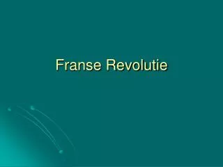 franse revolutie
