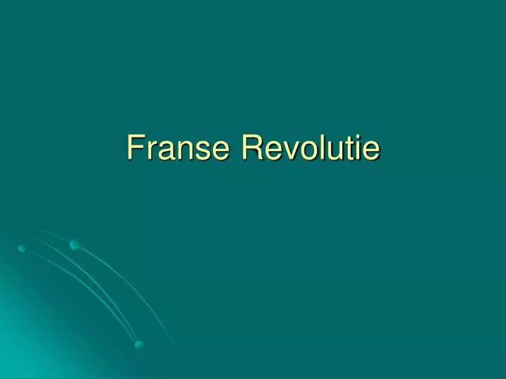 franse revolutie