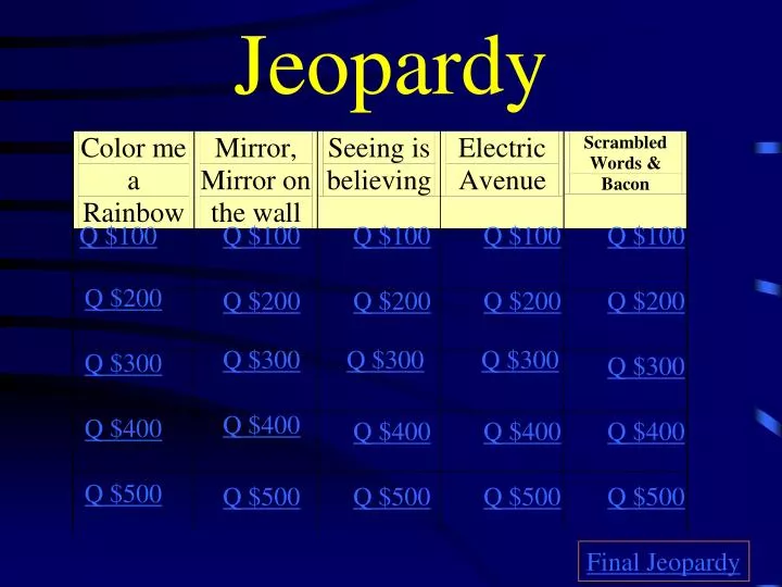 jeopardy