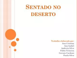 sentado no deserto