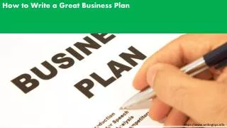 How to write a great business plan