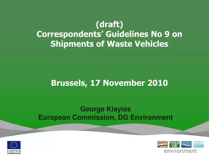 george kiayias european commission dg environment