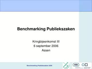 benchmarking publiekszaken