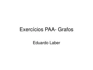 exerc cios paa grafos