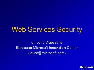 Web Services Security