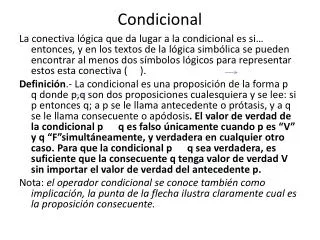 condicional