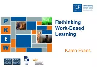Rethinking Work-Based Learning Karen Evans