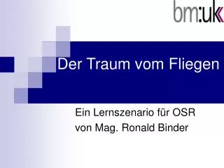 der traum vom fliegen