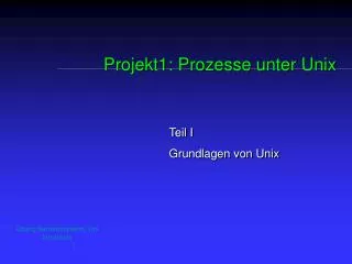 projekt1 prozesse unter unix