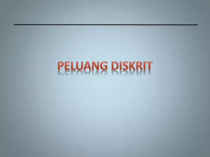 peluang diskrit