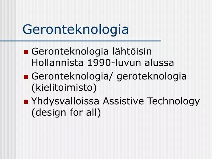 geronteknologia