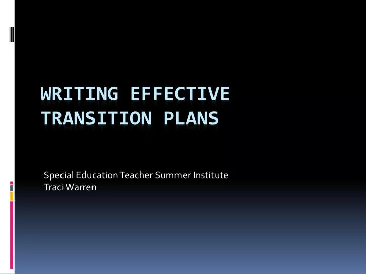 special education teacher summer institute traci warren