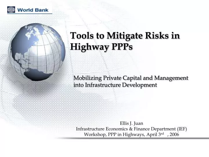 tools to mitigate risks in highway ppps