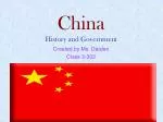 China History and Government - slide 1