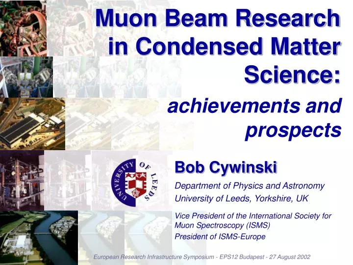 muon beam research in condensed matter science