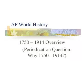 ap world history