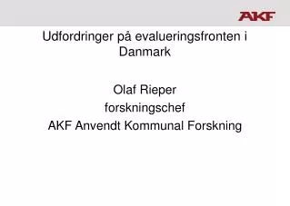 udfordringer p evalueringsfronten i danmark