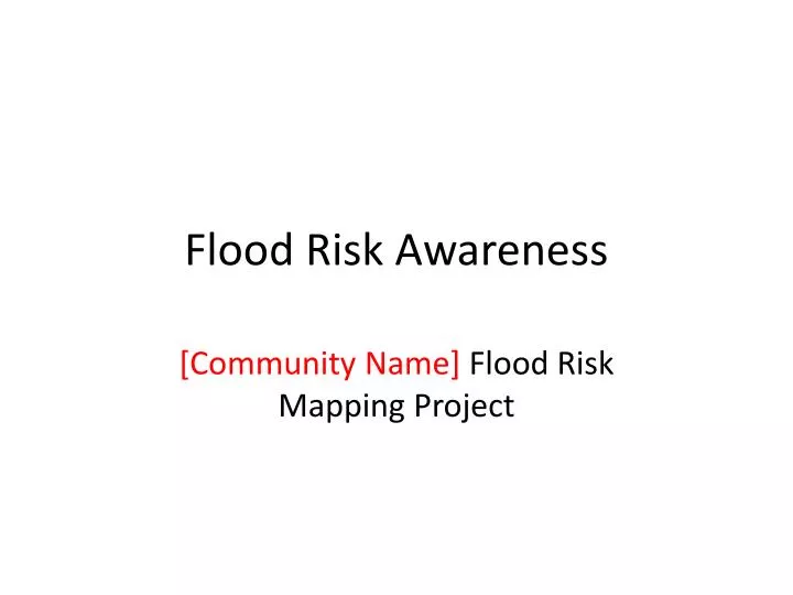 flood risk awareness