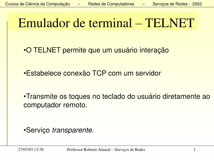 emulador de terminal telnet