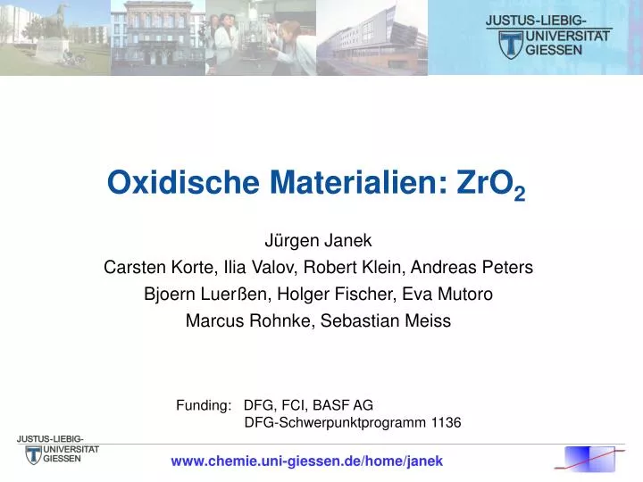 oxidische materialien zro 2