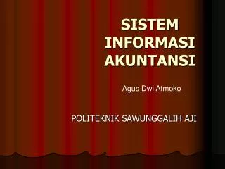 sistem informasi akuntansi