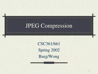 JPEG Compression