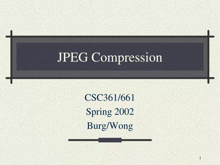 jpeg compression