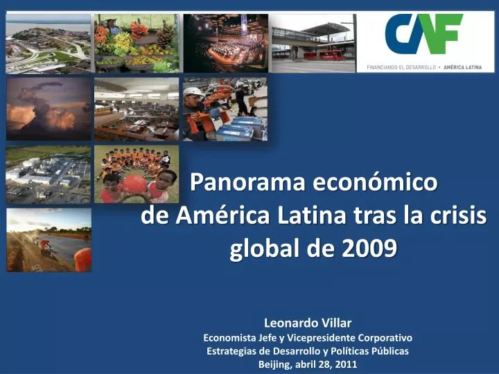 panorama econ mico de am rica latina tras la crisis global de 2009