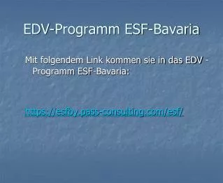 edv programm esf bavaria