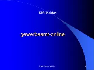 gewerbeamt online
