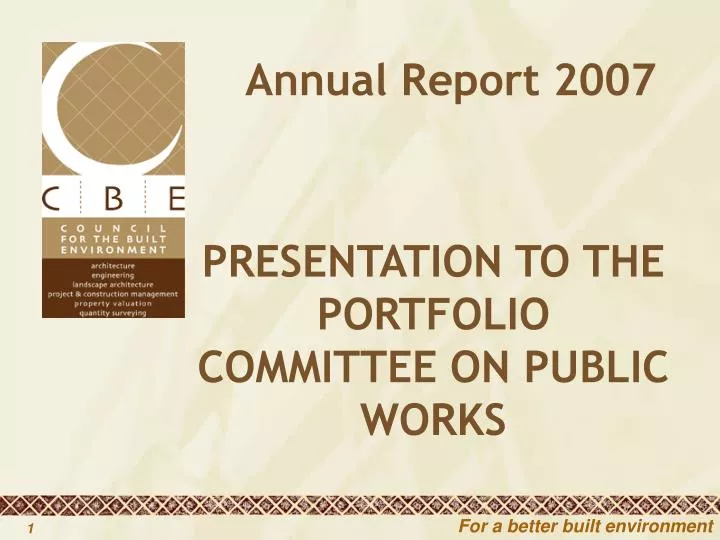 annual report 2007