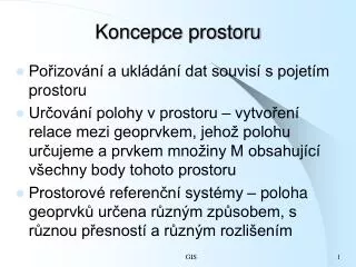koncepce prostoru