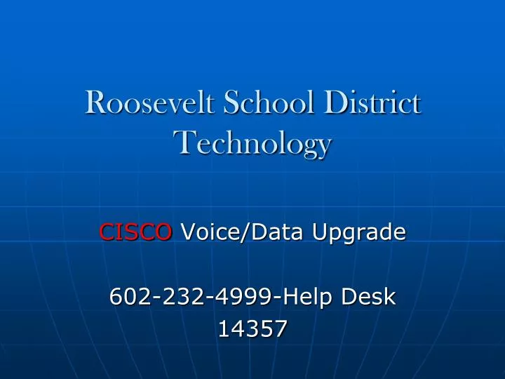 roosevelt school district technology