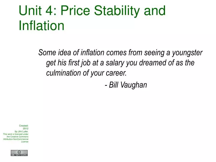 unit 4 price stability and inflation