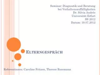 elterngespr ch