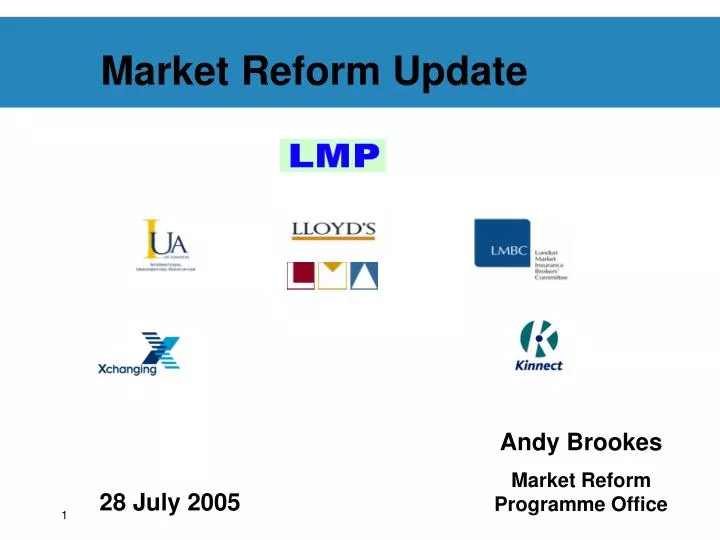 market reform update