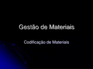 gest o de materiais