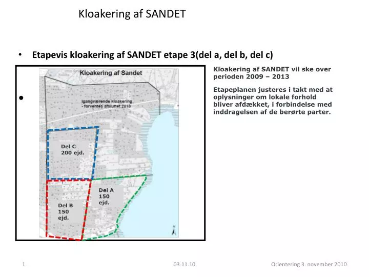 kloakering af sandet