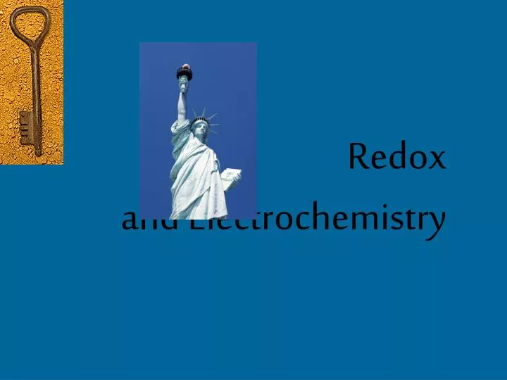 redox and electrochemistry