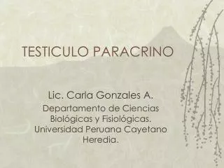 testiculo paracrino