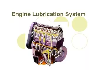 Engine Lubrication System