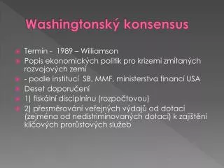 washingtonsk konsensus