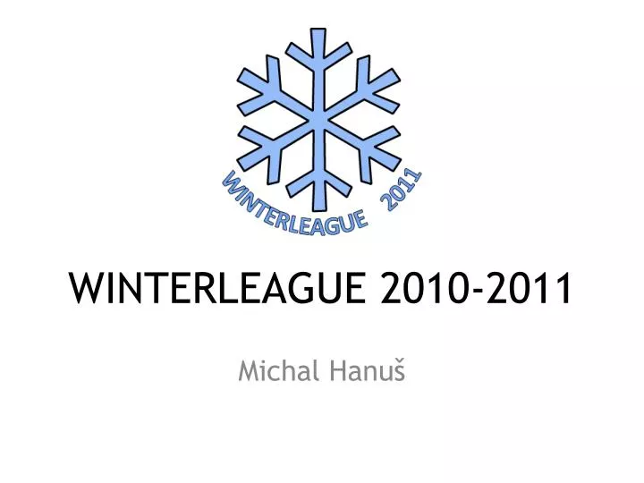 winterleague 2010 2011