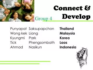 Connect &amp; Develop