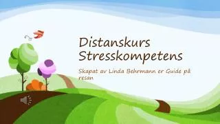 distanskurs stresskompetens