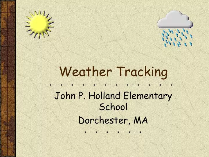 weather tracking